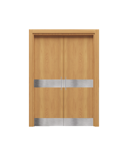 BY-245E Porte intérieure Laqué ou Placage Pvc 2 Vantaux